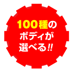 100種のボディが選べる!!